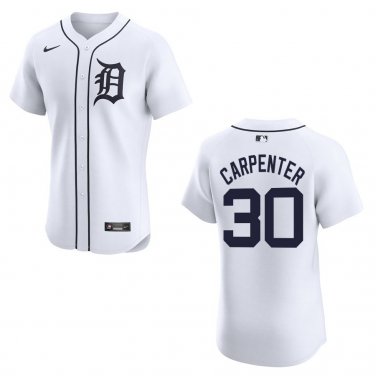 Tigers #30 Kerry Carpenter White Stitched Jersey