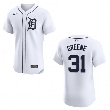 Tigers #31 Riley Greene White Stitched Jersey