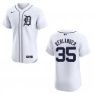 Tigers #35 Justin Verlander White Stitched Jersey