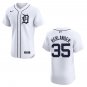 Tigers #35 Justin Verlander White Stitched Jersey
