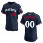 Twins #00 Custom Name And Number Navy Stitched Jersey