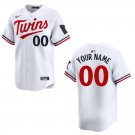 Twins #00 Custom Name And Number White Stitched Jersey