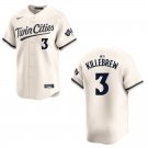 Twins #3 Harmon Killebrew Cream Stitched Jersey