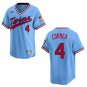 Twins #4 Carlos Correa Light Blue Throwback Stitched Jersey