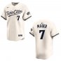 Twins #7 Joe Mauer Cream Stitched Jersey