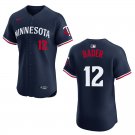 Twins #12 Harrison Bader Navy Stitched Jersey
