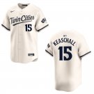 Twins #15 Luke Keaschall Cream Stitched Jersey