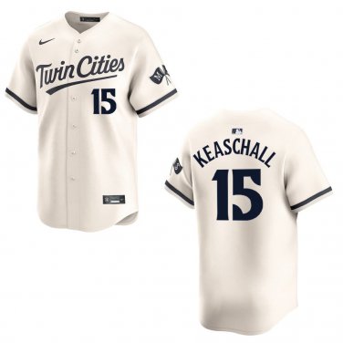 Twins #15 Luke Keaschall Cream Stitched Jersey