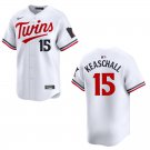 Twins #15 Luke Keaschall White Stitched Jersey