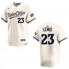 Twins #23 Royce Lewis Cream Stitched Jersey