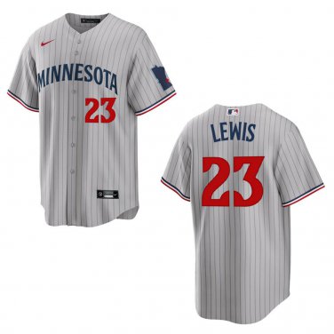 Twins #23 Royce Lewis Gray Stitched Jersey