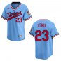 Twins #23 Royce Lewis Light Blue Throwback Stitched Jersey