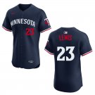 Twins #23 Royce Lewis Navy Stitched Jersey