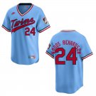 Twins #24 Simeon Woods Richardson Light Blue Throwback Stitched Jersey