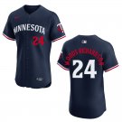 Twins #24 Simeon Woods Richardson Navy Stitched Jersey