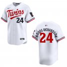 Twins #24 Simeon Woods Richardson White Stitched Jersey