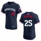 Twins #25 Byron Buxton Navy Stitched Jersey