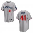 Twins #41 Joe Ryan Gray Stitched Jersey