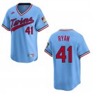 Twins #41 Joe Ryan Light Blue Throwback Stitched Jersey