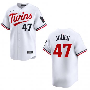 Twins #47 Edouard Julien White Stitched Jersey