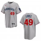Twins #49 Pablo Lopez Gray Stitched Jersey