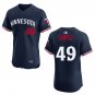 Twins #49 Pablo Lopez Navy Stitched Jersey