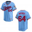Twins #64 Jose Miranda Light Blue Throwback Stitched Jersey