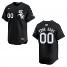 White Sox #00 Custom Name And Number Black Stitched Jersey