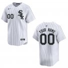 White Sox #00 Custom Name And Number White Stitched Jersey