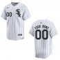 White Sox #00 Custom Name And Number White Stitched Jersey
