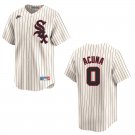 White Sox #0 Luisangel Acuna Cream Stitched Jersey