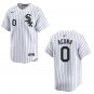 White Sox #0 Luisangel Acuna White Stitched Jersey