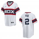 White Sox #2 Nellie Fox White Throwback Stitched Jersey