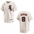 White Sox #8 Bo Jackson Cream Stitched Jersey