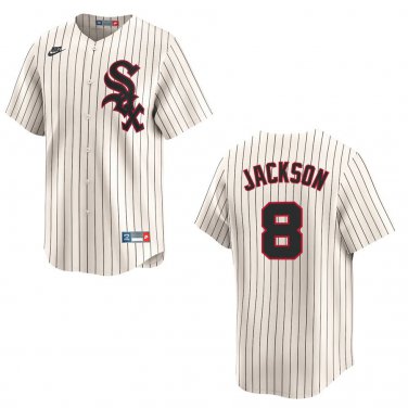 White Sox #8 Bo Jackson Cream Stitched Jersey