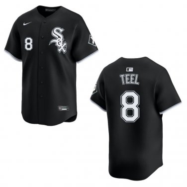 White Sox #8 Kyle Teel Black Stitched Jersey