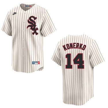 White Sox #14 Paul Konerko Cream Stitched Jersey