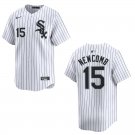 White Sox #15 Sean Newcomb White Stitched Jersey