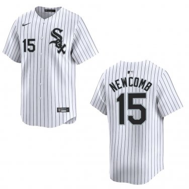 White Sox #15 Sean Newcomb White Stitched Jersey