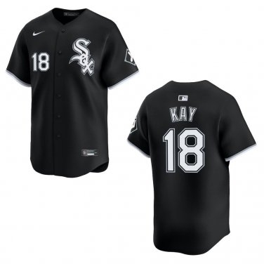 White Sox #18 Anthony Kay Black Stitched Jersey