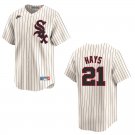 White Sox #21 Austin Hays Cream Stitched Jersey
