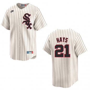 White Sox #21 Austin Hays Cream Stitched Jersey