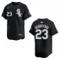 White Sox #23 Andrew Benintendi Black Stitched Jersey