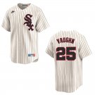 White Sox #25 Andrew Vaughn Cream Stitched Jersey