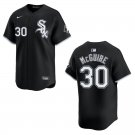White Sox #30 Reese McGuire Black Stitched Jersey