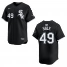 White Sox #49 Chris Sale Black Stitched Jersey