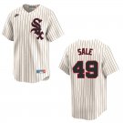White Sox #49 Chris Sale Cream Stitched Jersey