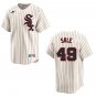 White Sox #49 Chris Sale Cream Stitched Jersey
