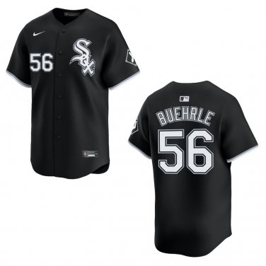 White Sox #56 Mark Buehrle Black Stitched Jersey
