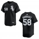 White Sox #58 Seranthony Dominguez Black Stitched Jersey